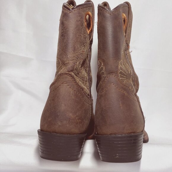 Masterson Boot Company-Style RB2011C-Size 11-Tan/Orange Leather-Pull Taps-Boys - Picture 12 of 16